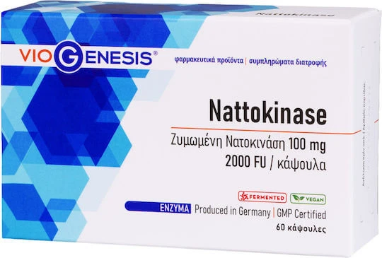 Viogenesis Nattokinase 100mg 30 veget capsules