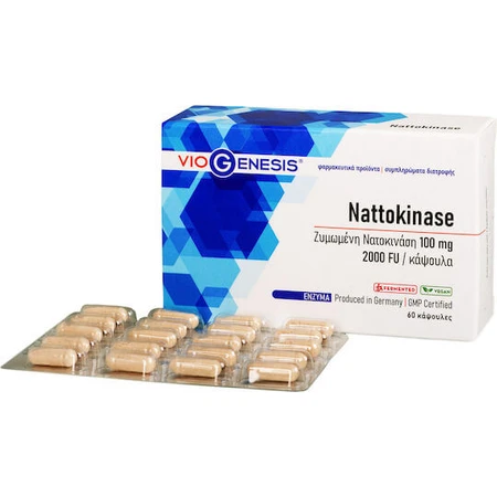 Viogenesis Nattokinase 100mg 30 gélules végétales
