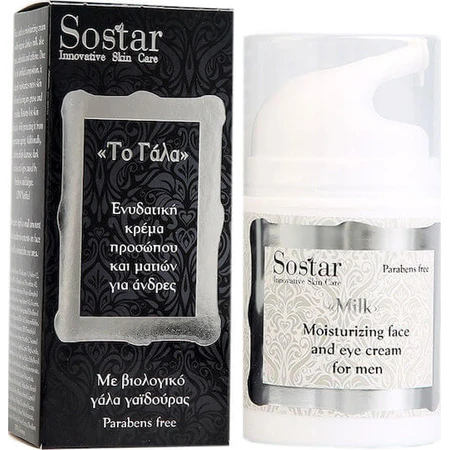 Sostar To Gala hydraterende en anti-aging oogcrème voor mannen tegen donkere kringen met aloë vera 50ml