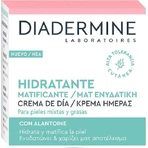 Diadermine Essential Care Crema Facial de Día Doble Acción Ligera 48h Hidratante, Antiedad y Reconstituyente con Ácido Hialurónico 50ml