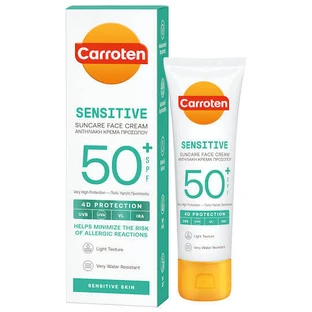 Carroten Sensitive Sun Protection Crema Facial SPF50+ 50ml
