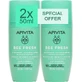Apivita Bee Fresh Deodorant 24h Roll-On Deodorant Aluminiumfrei 2x50ml