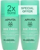 Apivita Bee Fresh Deodorant 24h Roll-On Deodorant Aluminiumvrij 2x50ml
