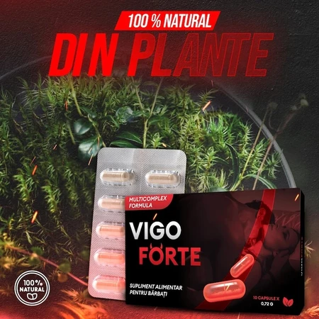 Pillen für Potenz und Erektion, VigoForte, 100% natürlich, 10 Kapseln, Colt de Sanatate