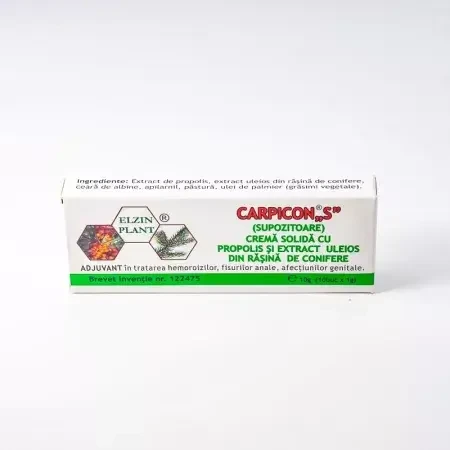 Carpicon S supositorios 1 g x 10, Elzin Plant