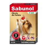 Antiparasitic collar for dogs , Sabunol GPI small size 2-10 kg Black , 35 cm