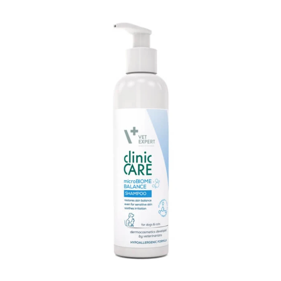 Vet Expert, Champú dermatocosmético para perros y pisci CLINIC CARE MICROBIOME BALANCE, 250ml