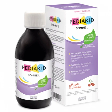 Sleep mejora el sueño de los niños con sabor a cereza, 250 ml, Pediakid