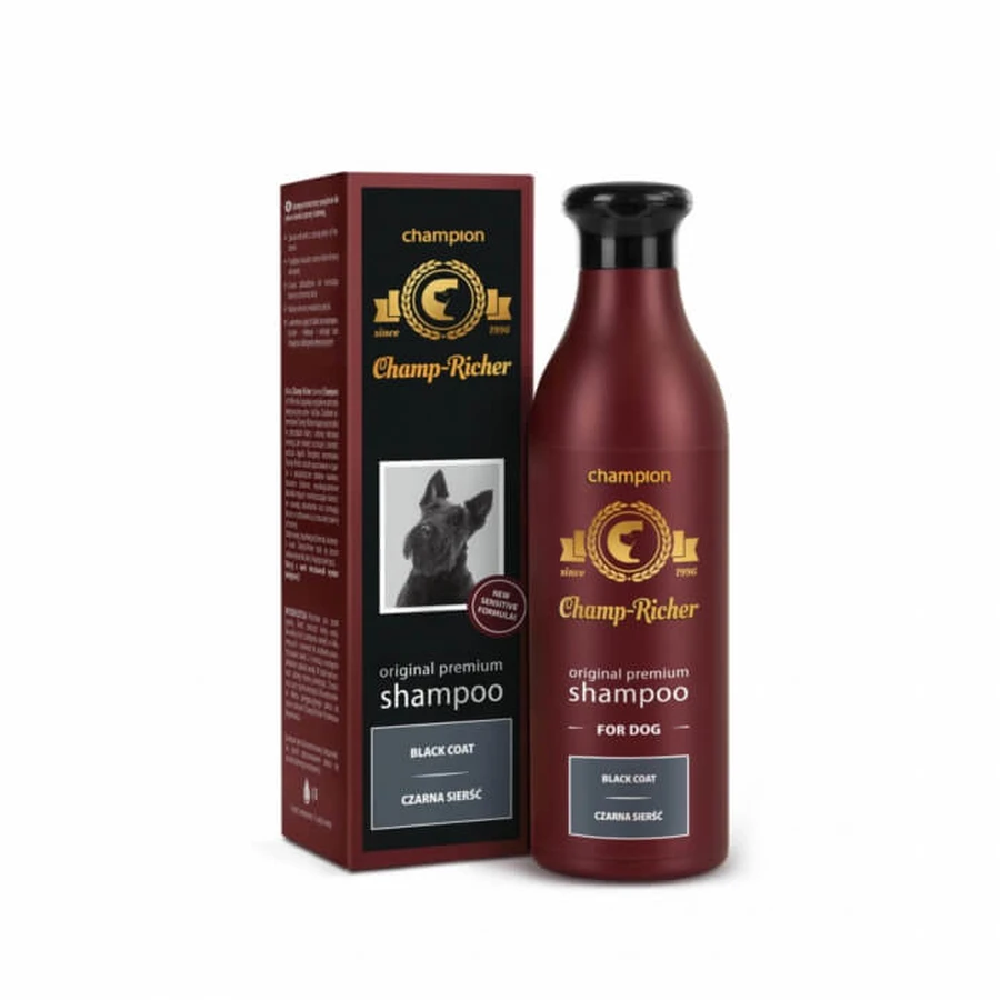 Champú CHAMP RICHER para PERROS con PELAJE NEGRO, 250 ml