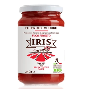 Organic tomato sauce, 340 g, Iris