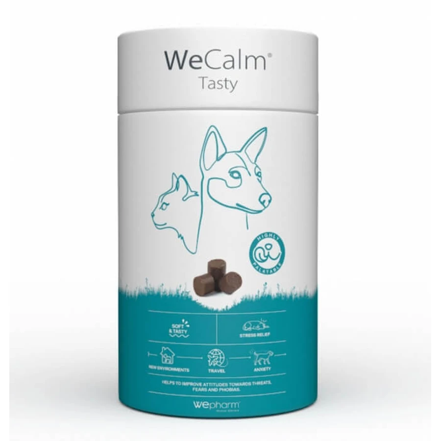 WeCalm Tasty, managing stressful situations in dogs and cats, 30 tabs