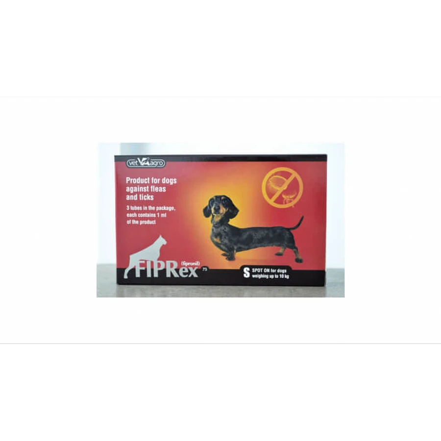 Fiprex 75 S voor honden 2-10 kg - 3 Antiparasitaire Pipetten