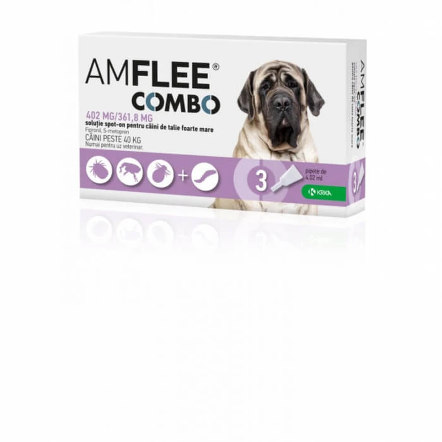 AMFLEE COMBO DOG 402 mg - XL (40-60 kg) x 3 pipettes
