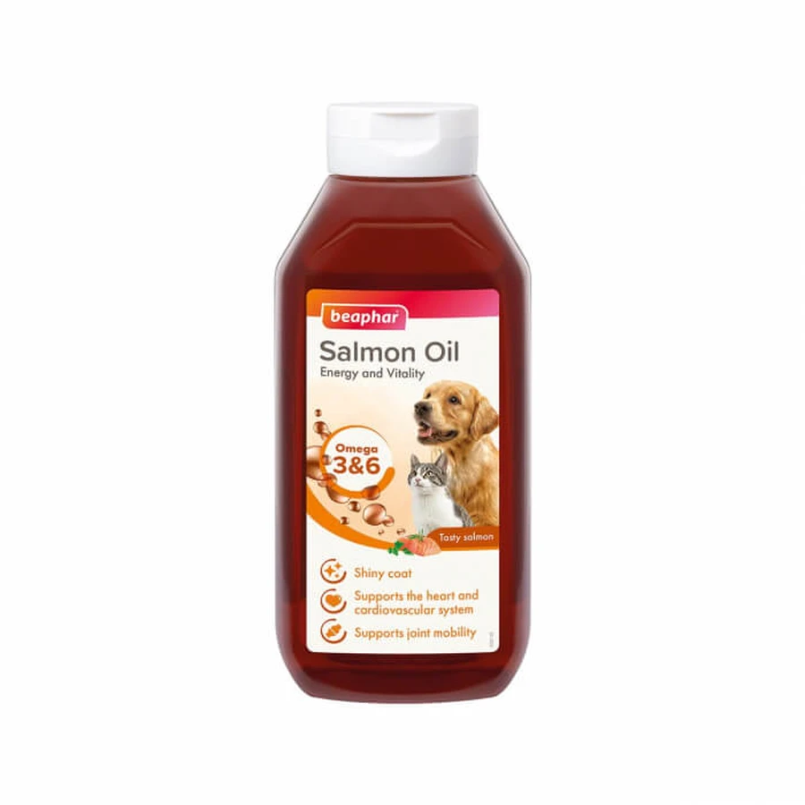 Beaphar salmon oil nutritional supplement for dogs and cats 430 ml