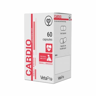 VETAPRO cardio 60caps/cut kardiovaskuläre Gesundheit für Hunde und Katzen kleiner Rassen