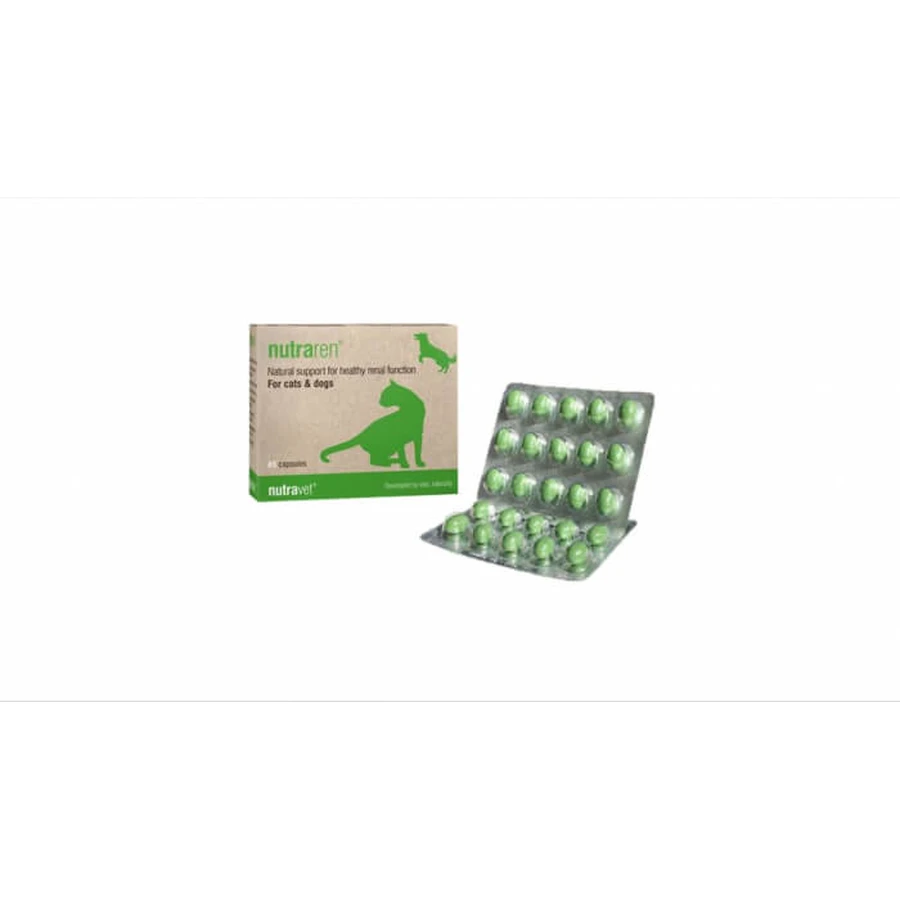 Nutravet Nutraren voor honden en katten, 45 capsules