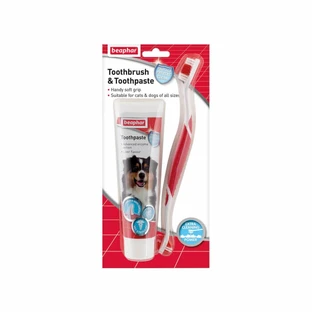 Tandpasta + perrier kit voor grote honden en katten beaphar 100g