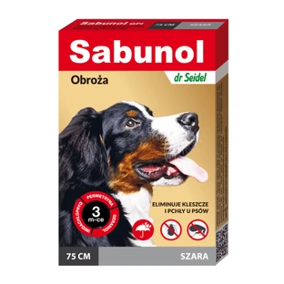 Halsband voor honden , Sabunol GPI grote maat 25-50 kg Grijs , 75 cm