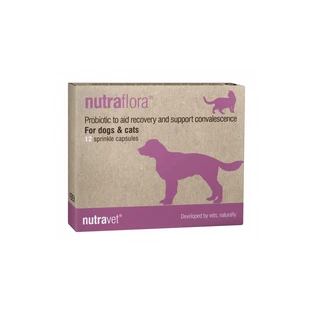 NUTRAVET NUTRAFLORA voor honden en katten, 12 tabletten