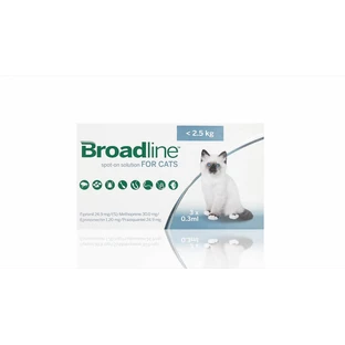 Broadline Cat S, < 2.5 kg, 3 pipettes