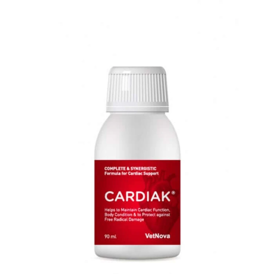 CARDIAK® vetNova, Nahrungsergänzungsmittel zur Unterstützung der Herzfunktion bei Hunden und Katzen, 90 ml