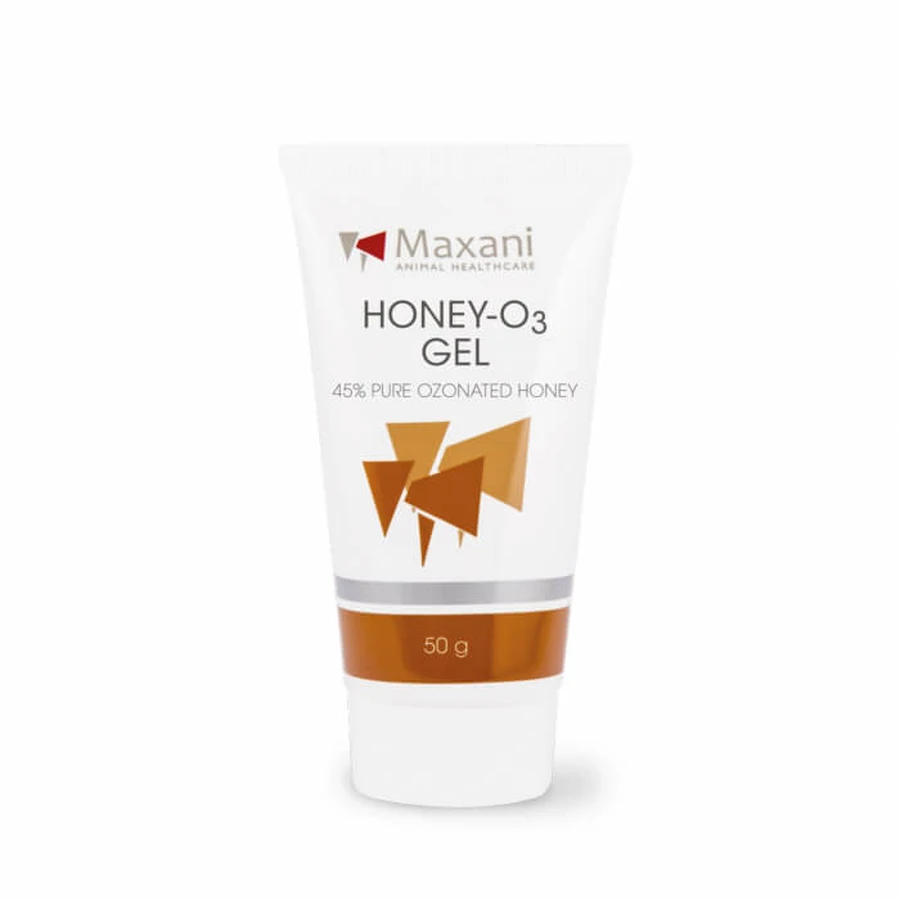 Maxani Honey-O3 gel, for healing damaged skin in animals, 50 g