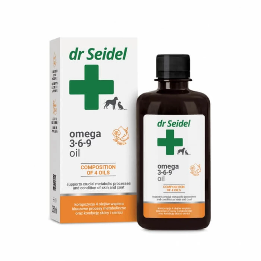 Aceite para la inmunidad del cuerpo que también previene los procesos inflamatorios, Omega 3-6-9 OIL, Dr Seidel, 250 ml