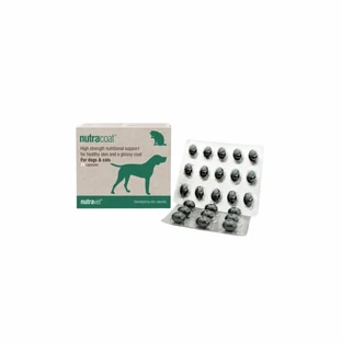 Nutravet Nutracoat pour chiens et chats, 45 gélules