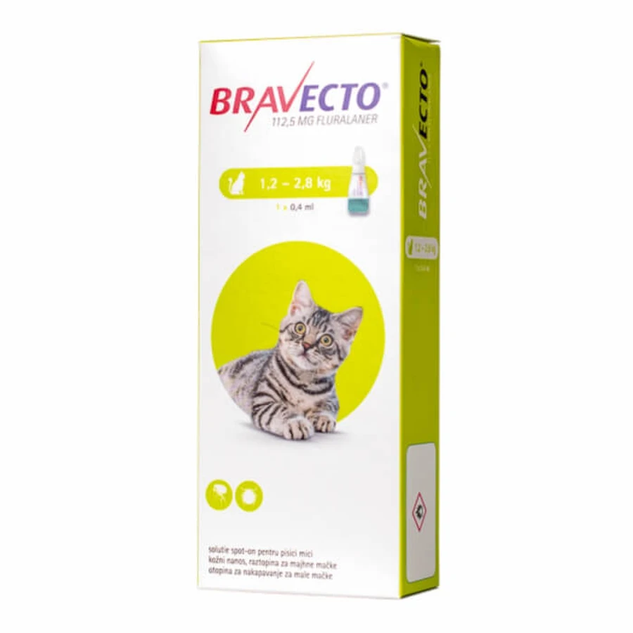 Bravecto Spot On Katze 1,2-2,8 kg, 112,5 mg, 1 Pipette