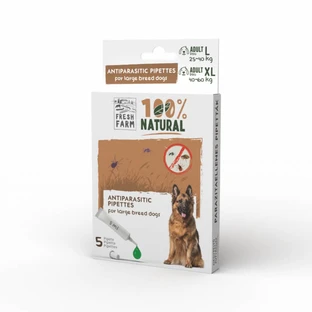 Antiparasitario para perros adultos L-XL, 5x5ml, 25-60 kg