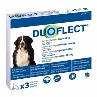 DUOFLECT, spot-on antiparasitic solution for dogs >40 kg - 3 pipettes