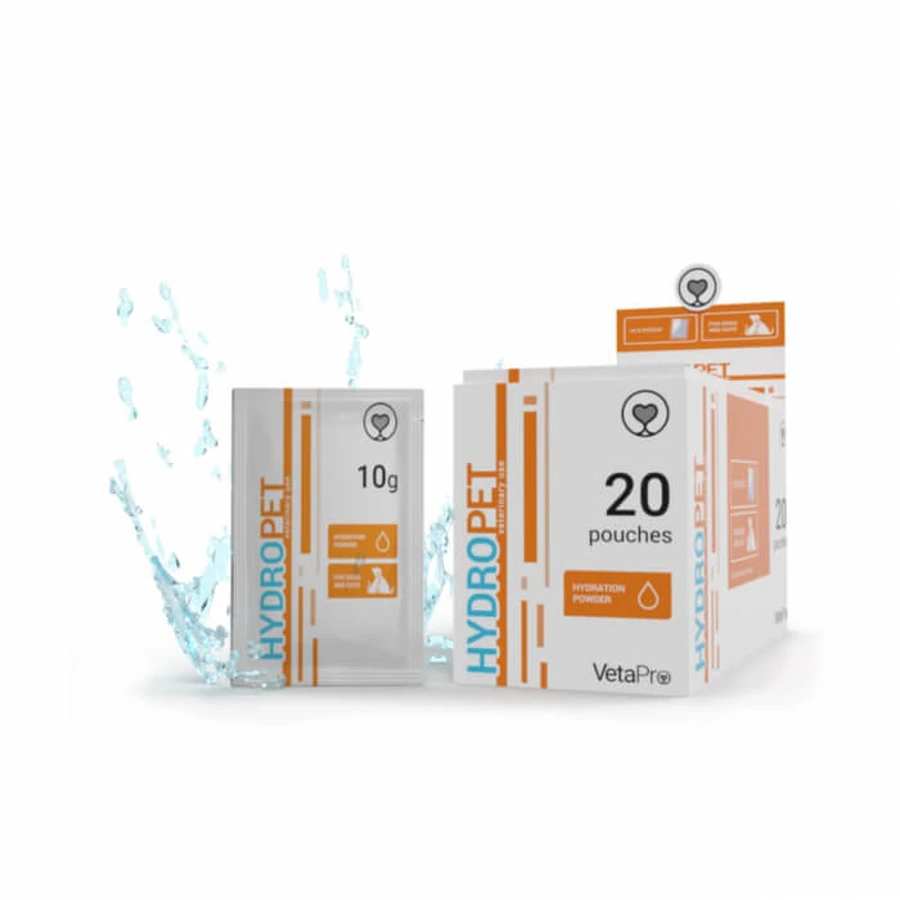 VETAPRO hydropet sobres rehidratantes 20x10G sobres rehidratantes para perros y gatos