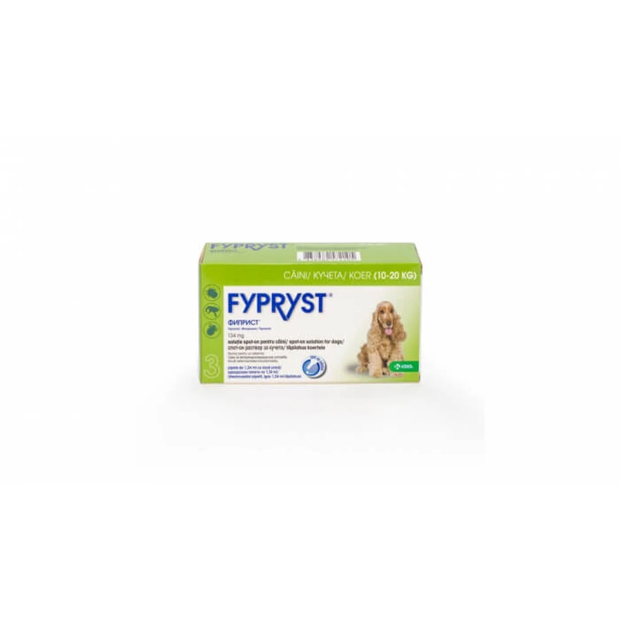 Fypryst Caine M 134 mg (10-20 kg), 3 Pipetten