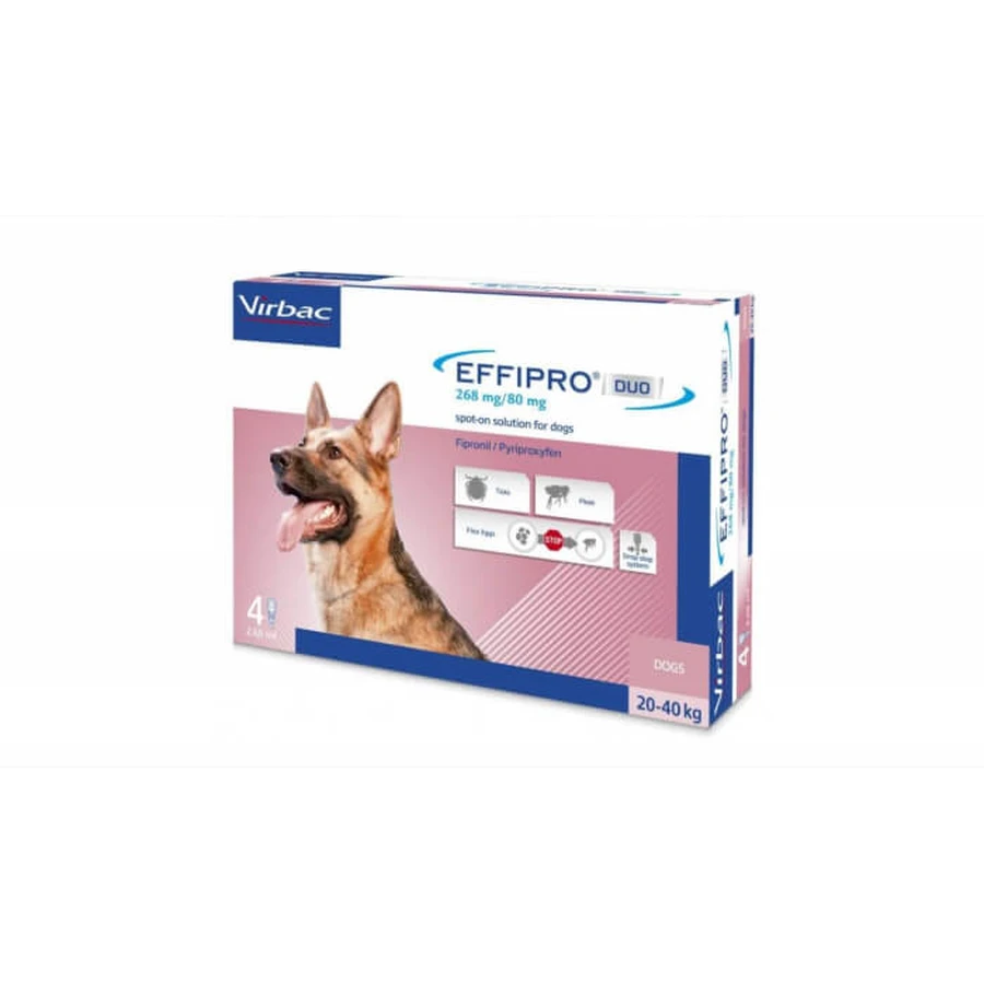Effipro Duo Hund L 268 mg (20 - 40 kg), 4 Pipetten