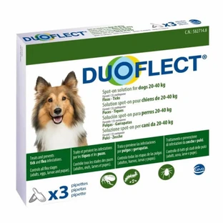DUOFLECT, solution antiparasitaire spot-on pour chiens 20-40 kg - 3 pipettes