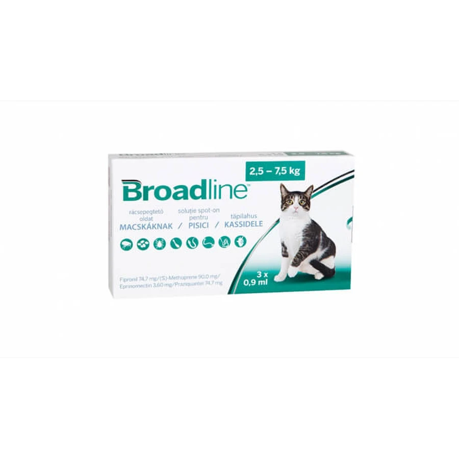 Broadline Cat L, 2,5-7,5 kg, 3 pipetten