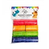 Leopet Colored Hygienic Sanitary Bags 8 Rolls x 20 pcs