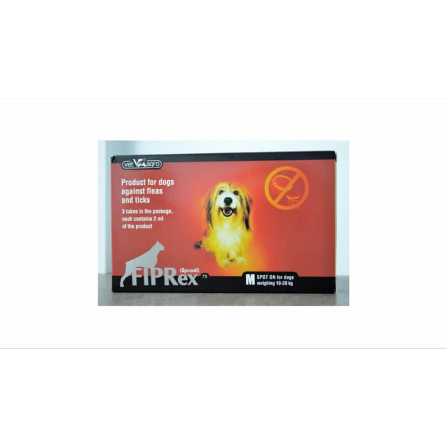 Fiprex 75 M for dogs 10-20 kg - 3 Antiparasitic Pipettes