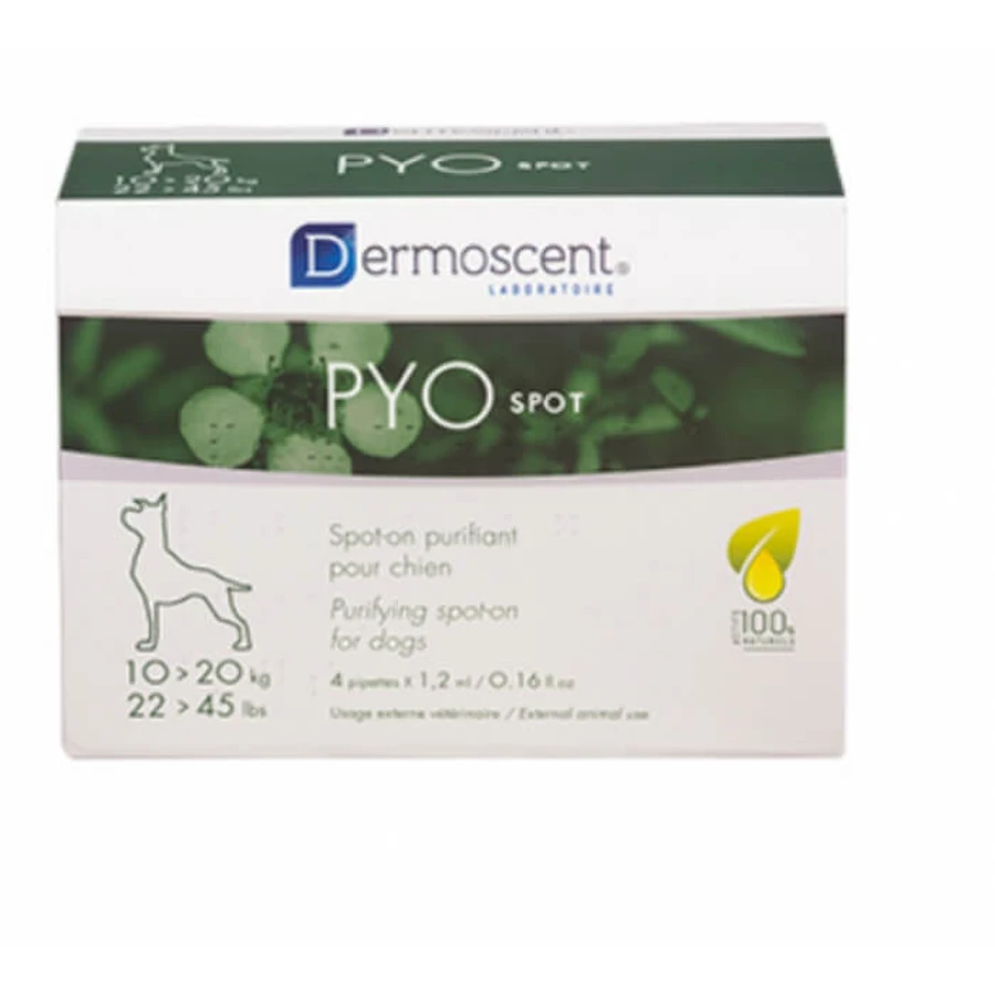 Dermoscent Pyo Pyo Spot Caine 10-20 kg - 4 Pipetten