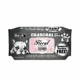 Charcoal Pet WET Wipes, Charcoal Pet WET Wipes, Floral - Packung 80 Stück