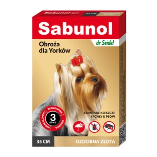 Dog collar , Sabunol GPI small size 2-10 kg GOLD , 35 cm