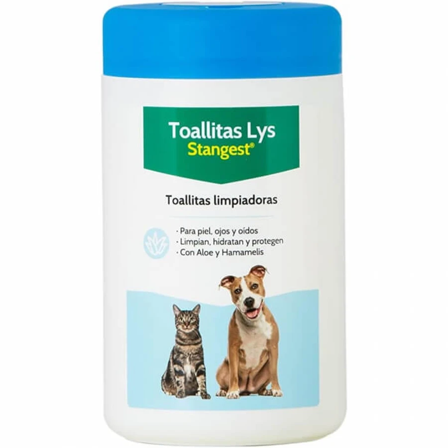 Natte doekjes voor huisdieren met aloë en toverhazelaar, LYS WIPES, 120 st.