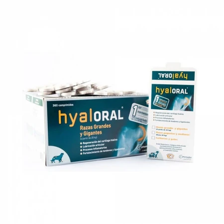 Hyaloral Razas Grandes 12 comprimidos/blíster