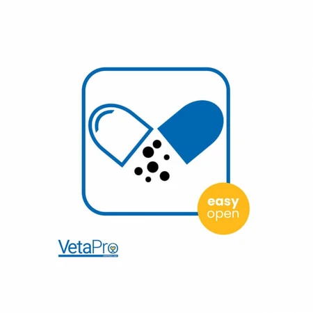 VETAPRO carbon active 500MG 60cap/corte apoyo gastrointestinal para perros y gatos