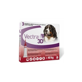 Vectra 3D spot-on solution for dogs >40kg, 3 pipettes