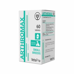VETAPRO arthromax 60tab/cut soporte articular cartílago articulaciones perros de raza pequeña y gatos