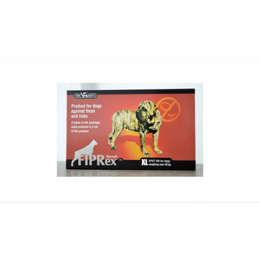 Fiprex 75 XL voor honden 40-60 kg - 3 Antiparasitaire Pipetten