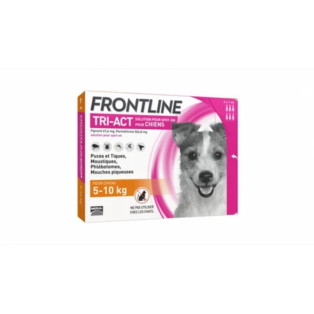 Frontline Tri-act S spot on für Hunde 5-10 kg - 1 antiparasitäre Pipette