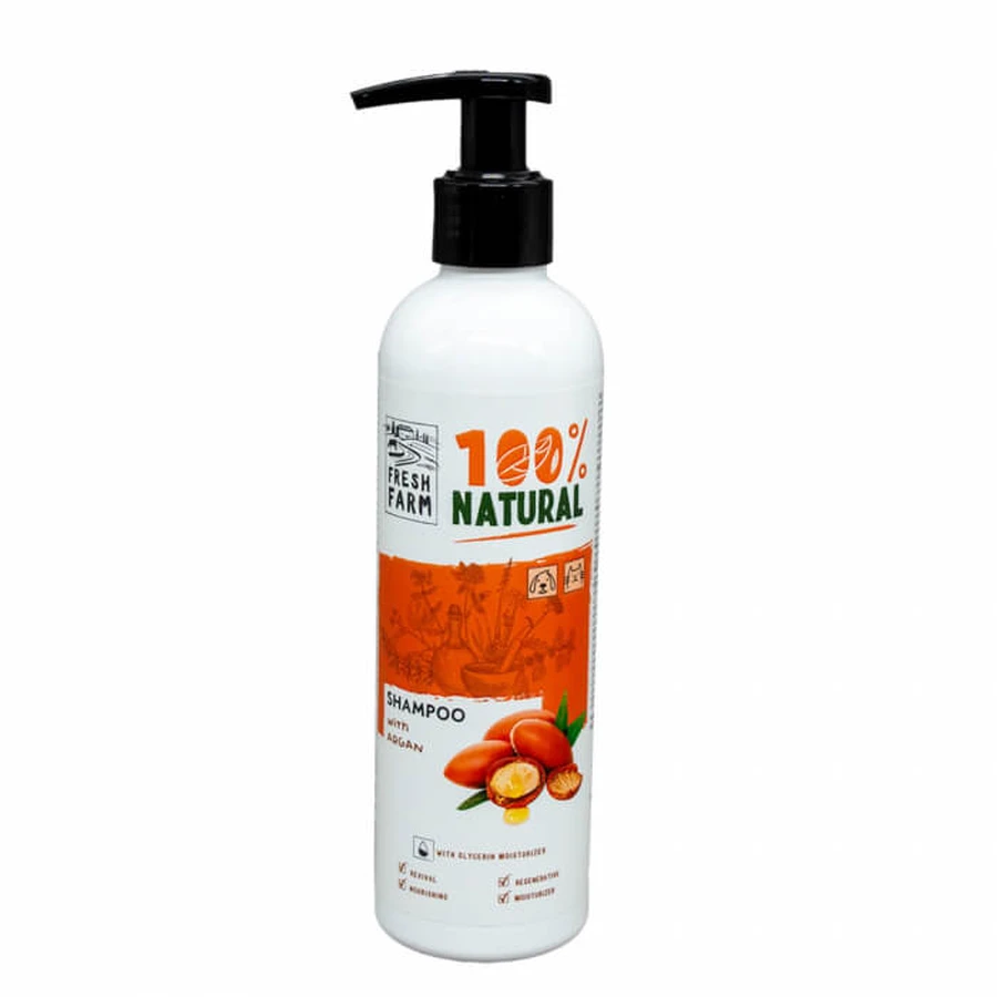 Shampoo für Hunde und Katzen, Fresh Farm Shampoo mit Arganöl 250ml