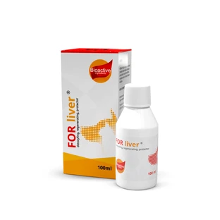Vloeibaar supplement voor honden met leveraandoeningen, FOR liver® ontgiftend, regenererend, beschermend - 100 ml